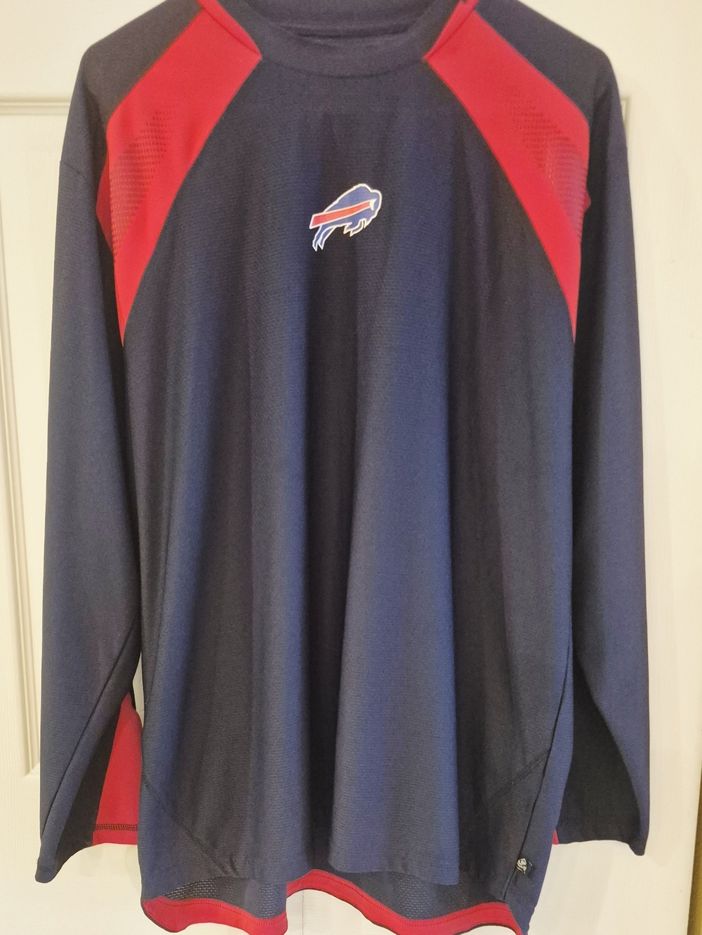 NFL Buffalo Bills Navy and Red Long-Sleeve Team Pullover
